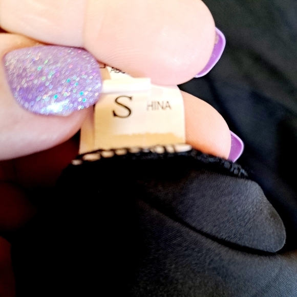 Black Full Length Deep‎ V Neckline Lux Chiffon Formal Dress Size Small - Picture 12 of 14